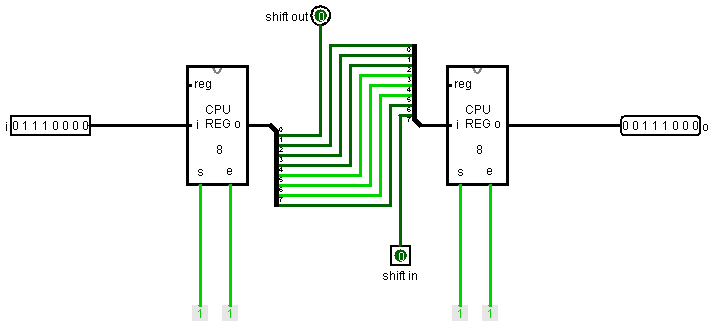 Схема правого шифтера